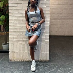 I.AM.GIA. Ximena Corset Skirt Silver Set